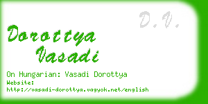 dorottya vasadi business card